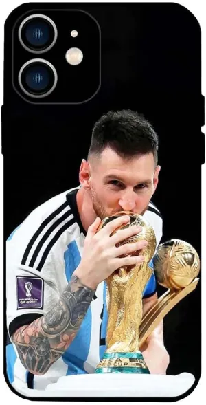 ZERMU for iPhone 12 Case, Super Player Star Fashion Full Protection Soft Silicone TPU Shock Absorption Bumper Cover Case for iPhone 12 6.1", Lione%l Mess%i Soccer-10-Argentina Flag