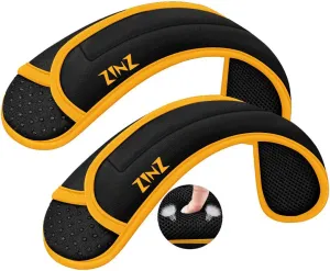 ZINZ 2-Pack Universal Shoulder Pad with Ultra thick Cushion for Bag Luggage Bag Crossbody, Plus Long & Anti-Slip & Breathable,Black Yellow-2Pack
